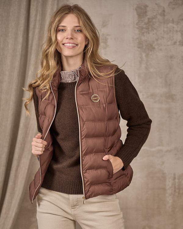 Doudoune sans manches beige Doudoune sans manches beige