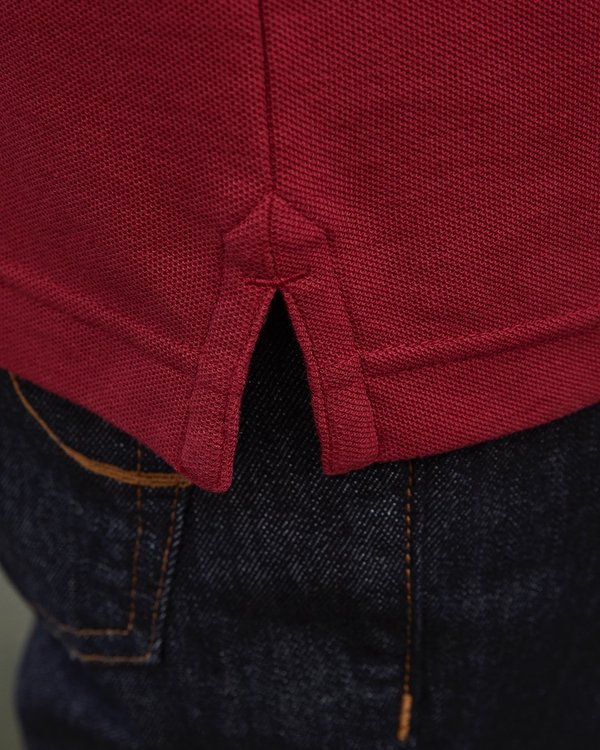 Polo piqué Douglas coupe droite manches courtes uni rouge Polo piqué Douglas coupe droite manches courtes uni rouge