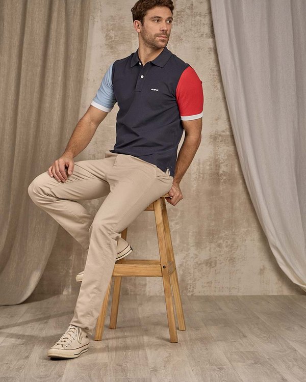 Polo manches courtes bleu Polo manches courtes bleu