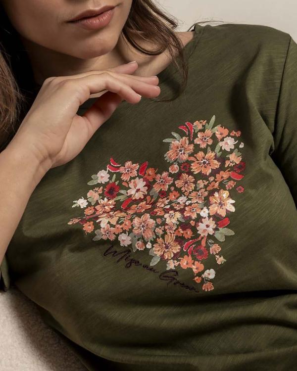 T-shirt cœur imprimé exclusif T-shirt cœur imprimé exclusif
