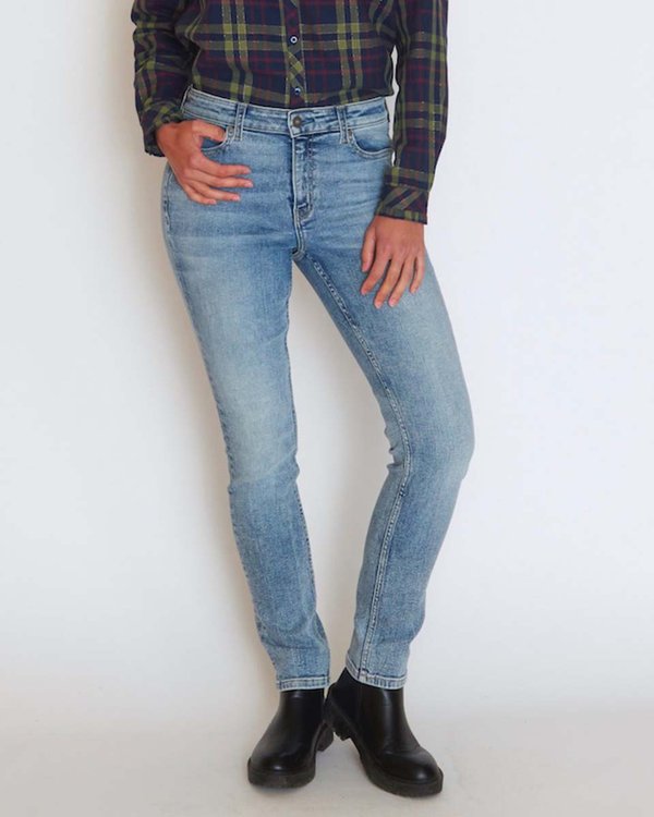 Jean slim denim effet délavé bleu Jean slim denim effet délavé bleu