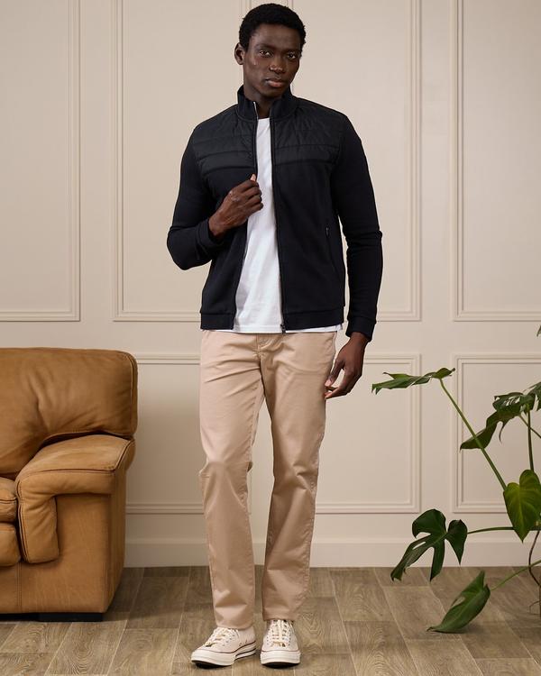 Cardigan bi-matières Gabino noir