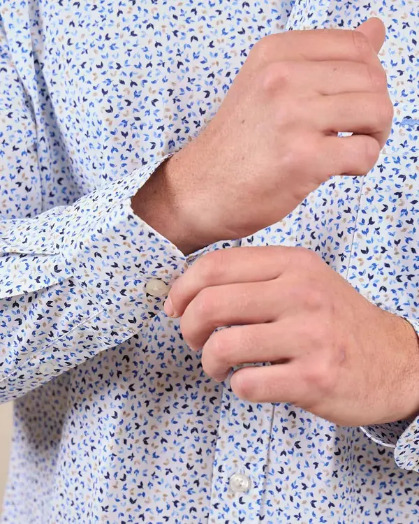 Chemise Easy Care George bleu