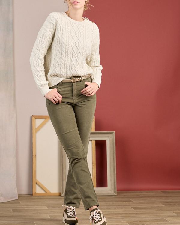 Pull torsadé blanc Pull torsadé blanc