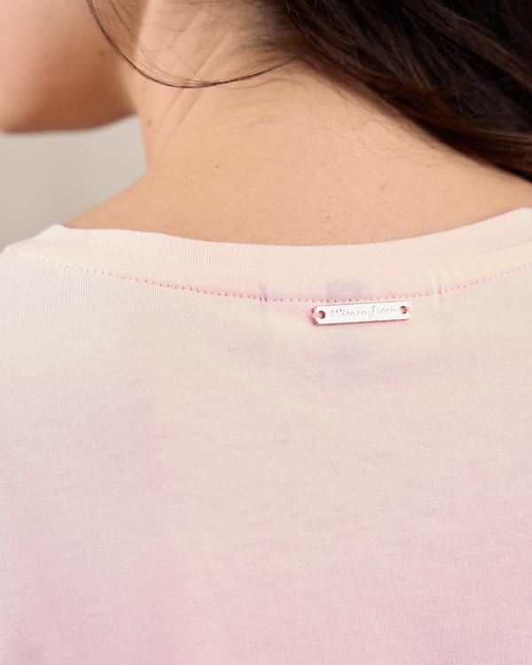 T-shirt Bonjour rose