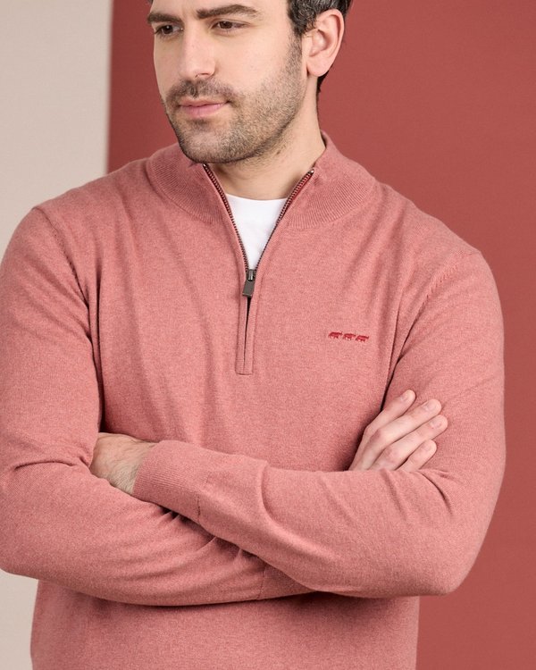 Pull col camionneur rose Pull col camionneur rose