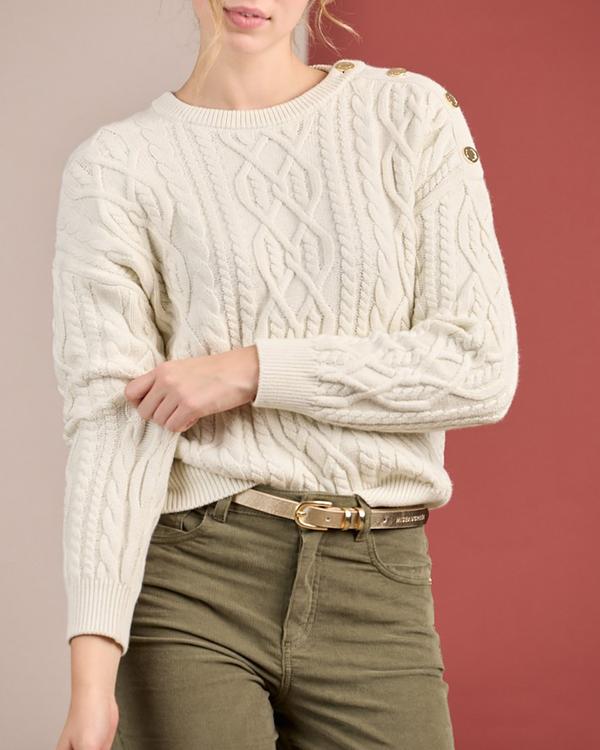 Pull torsadé blanc Pull torsadé blanc