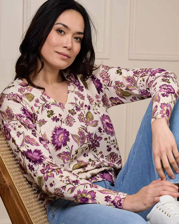 Pull Déborah violet