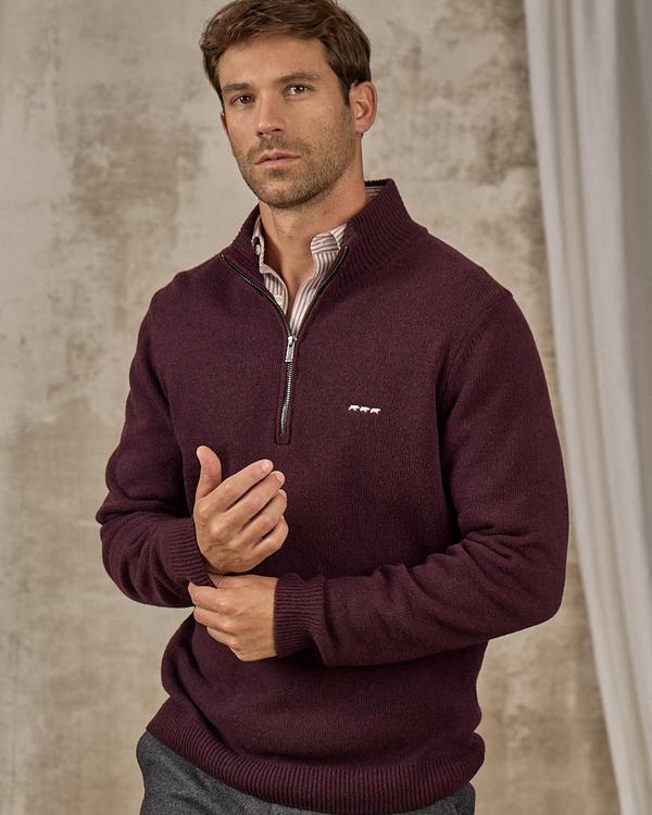 Pull col camionneur rouge Pull col camionneur rouge