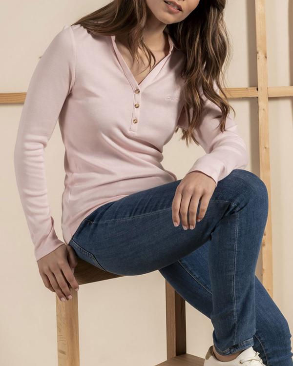 Polo manches longues uni Polo manches longues uni