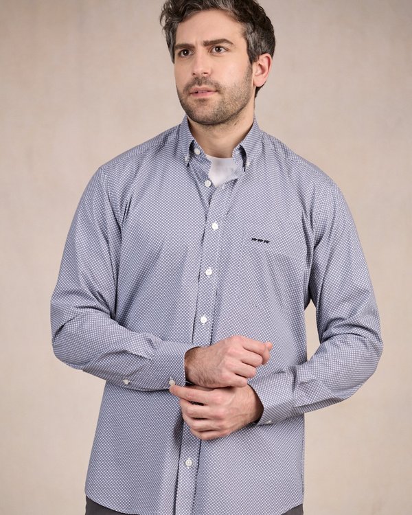Chemise à motifs graphiques gris Chemise à motifs graphiques gris