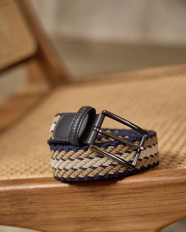 Ceinture tressée Dwayne beige