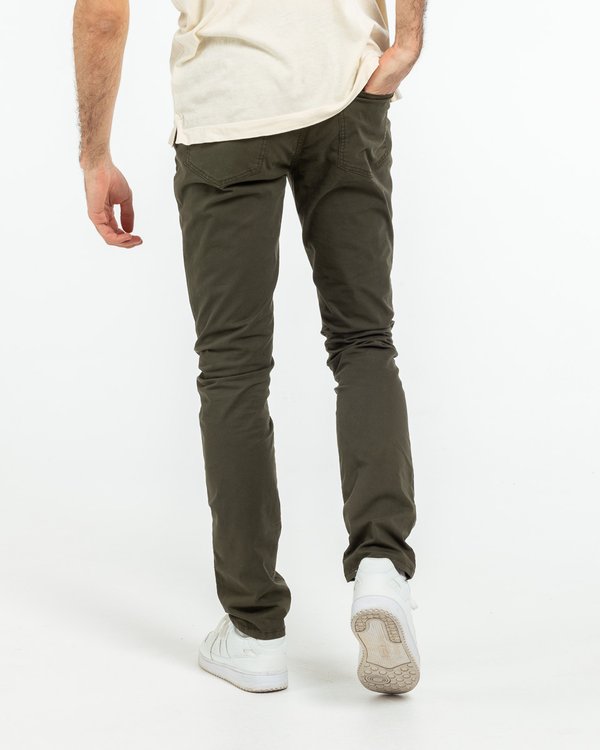 Pantalon 5 poches modern fit coton et élasthanne vert