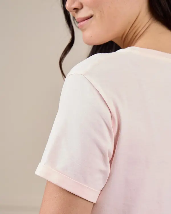 T-shirt cœur Grayce rose