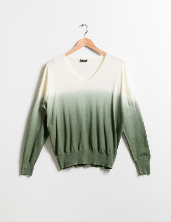 Pull manches longues dégradé tye and die en coton vert Pull manches longues dégradé tye and die en coton vert