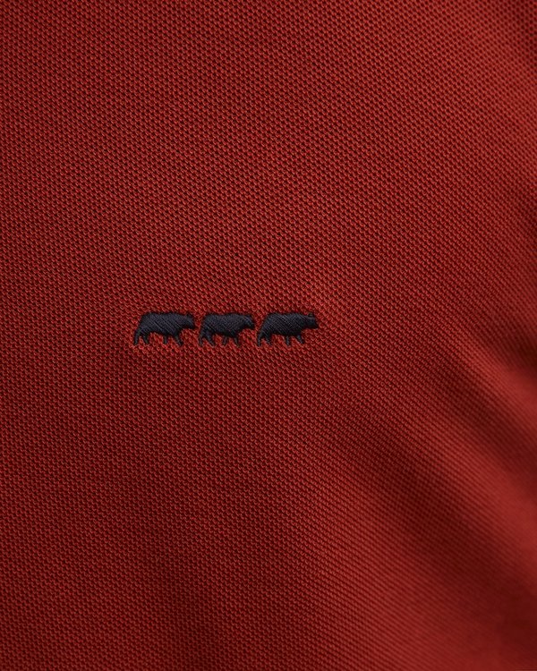 Polo regular fit Robin uni à manches longues