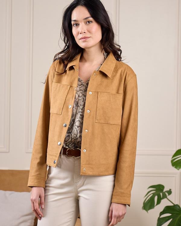 Veste suédine Gracie beige