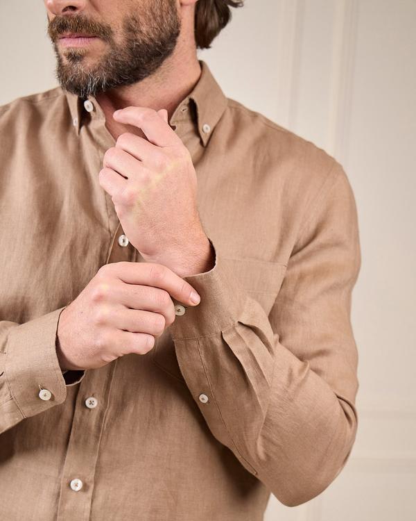 Chemise lin Gibson beige
