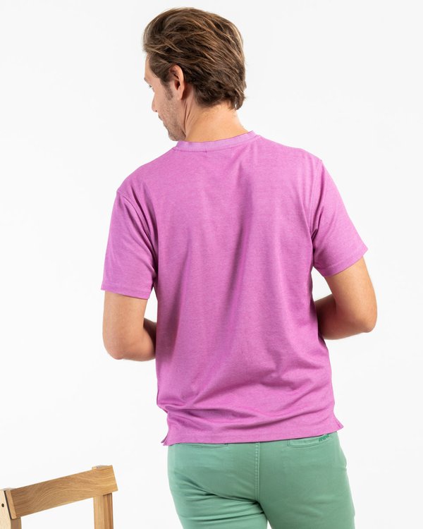 T-shirt col V uni regular fit Standard 100 by OEKO-TEX®