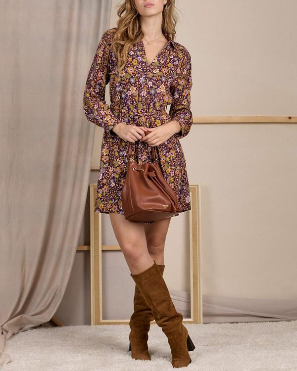 Robe chemise violet