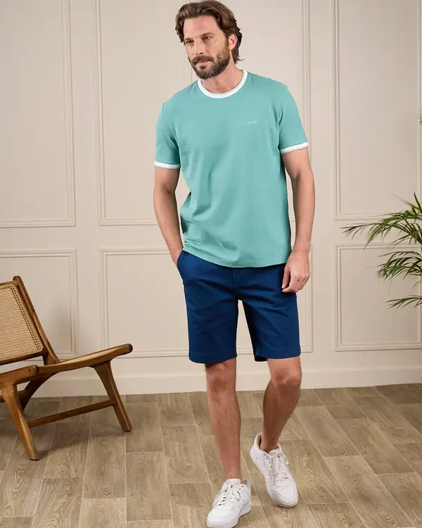 T-shirt piqué George vert