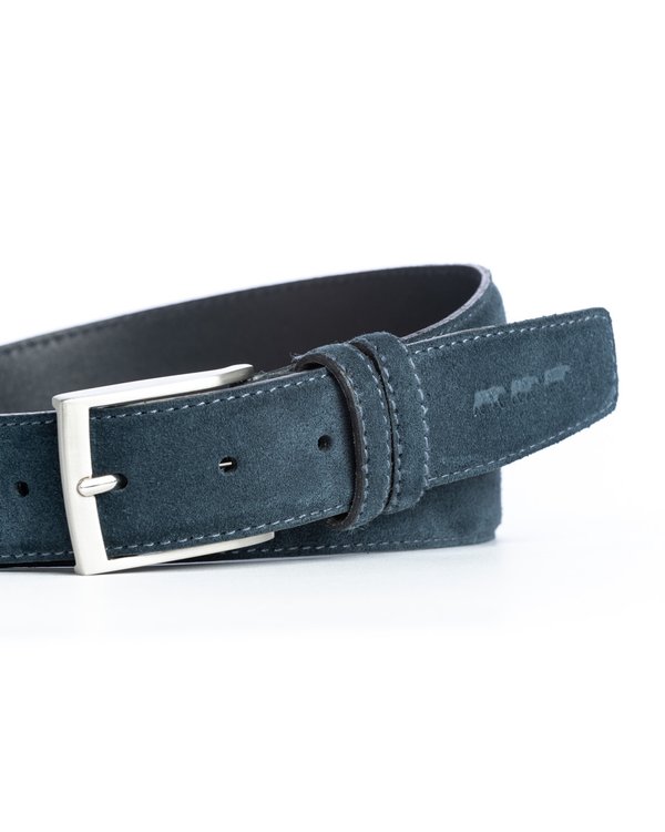 Ceinture unie à boucle 100% cuir beige