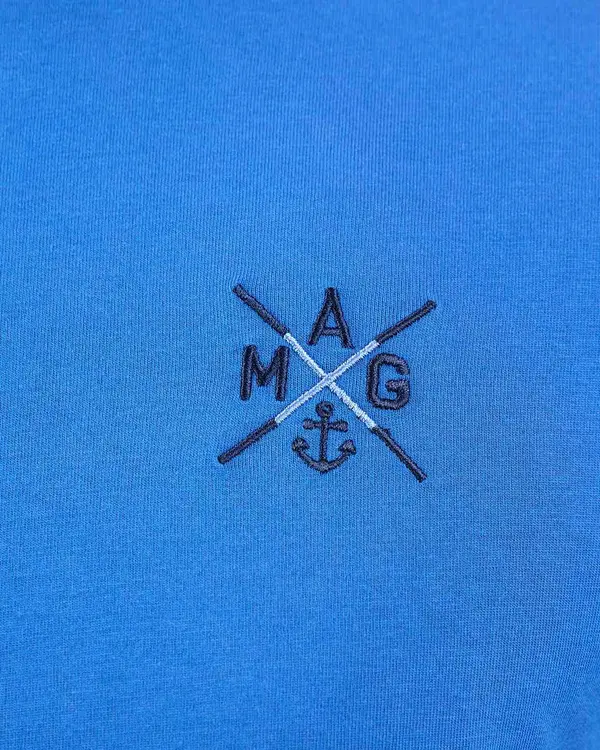 T-shirt brodé 40 ans bleu