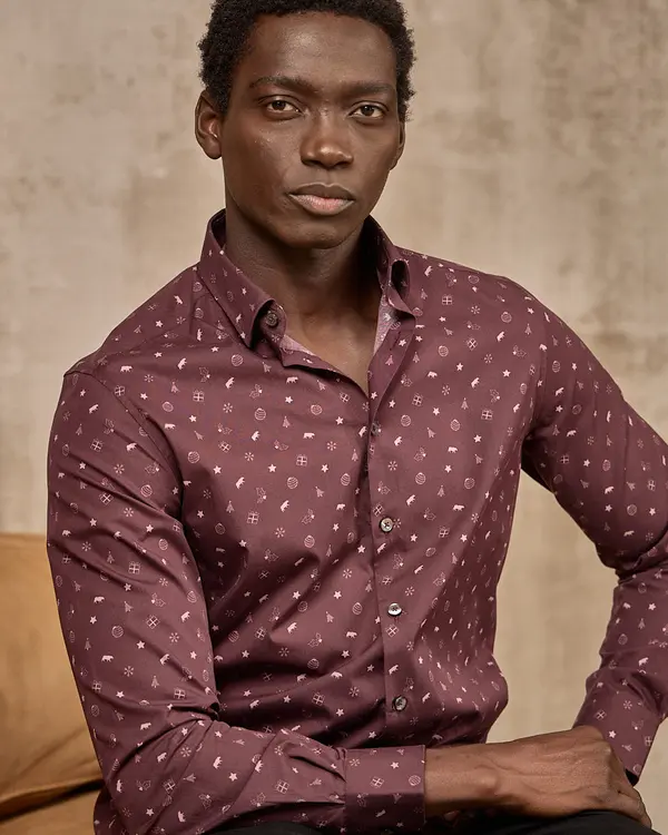 Chemise de Noël rouge