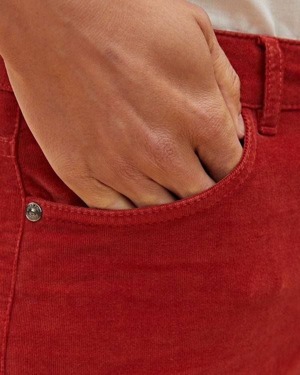 Pantalon slim velours uni Pantalon slim velours uni