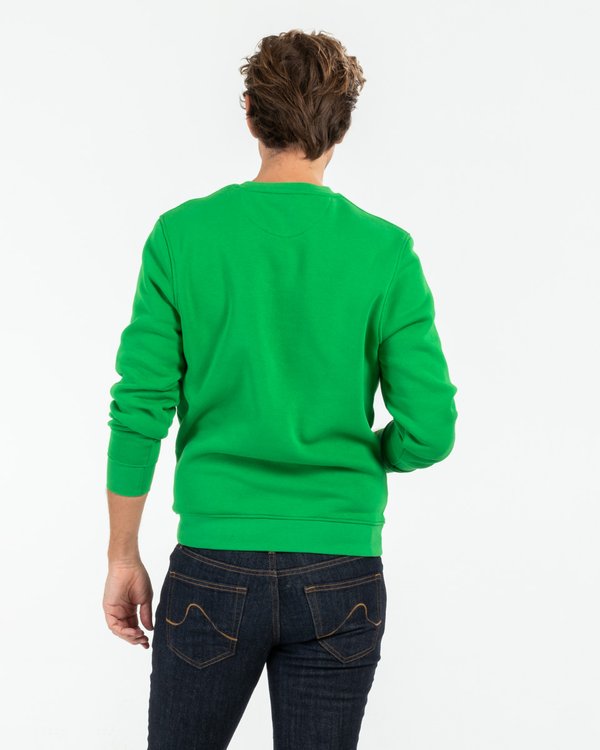 Sweat unisexe uni col rond Standard 100 by OEKO-TEX® vert