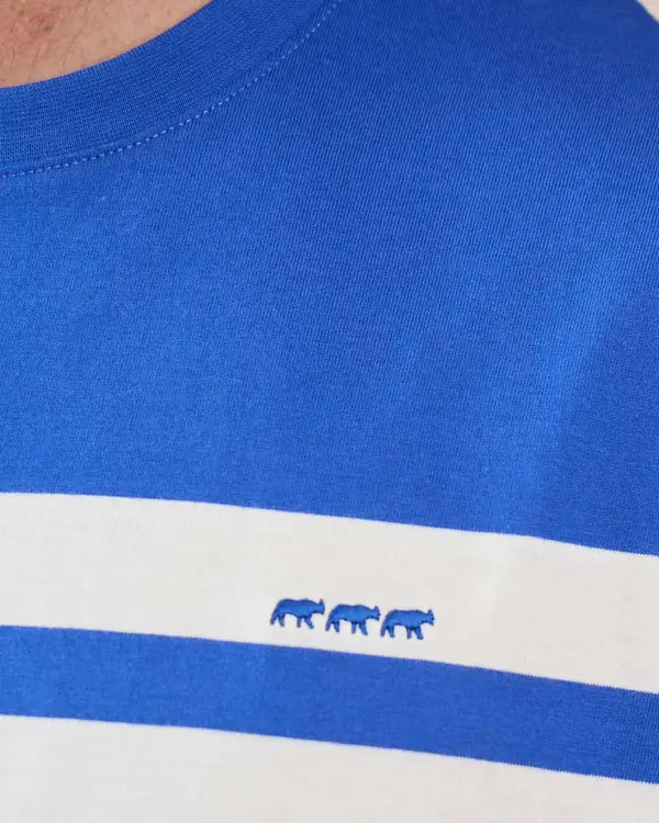 T-shirt colorblock bleu