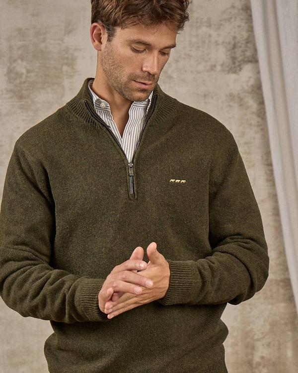 Pull col camionneur vert