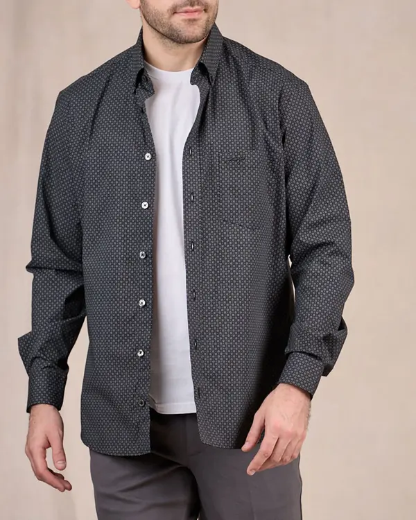 Chemise à micro motifs noir Chemise à micro motifs noir