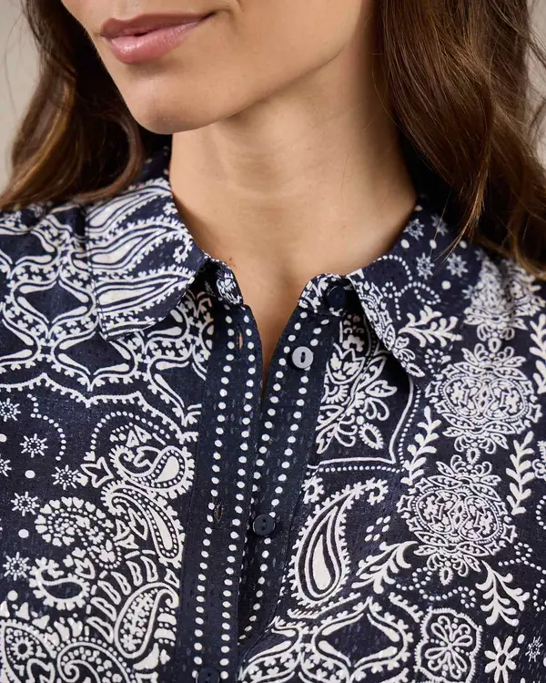 Chemise bandana Gwelda bleu