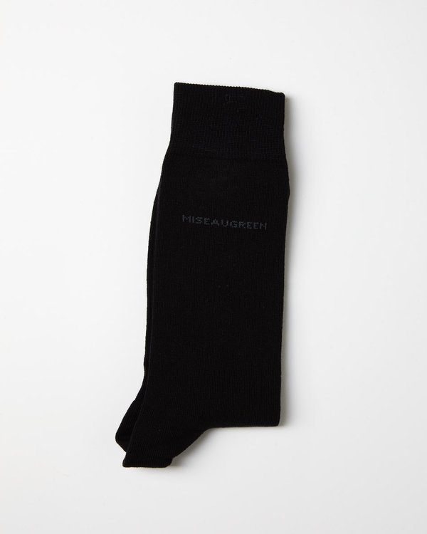 Chaussettes classiques unies noir