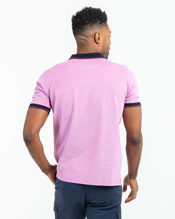 Polo manches courtes regular fit col contrasté
