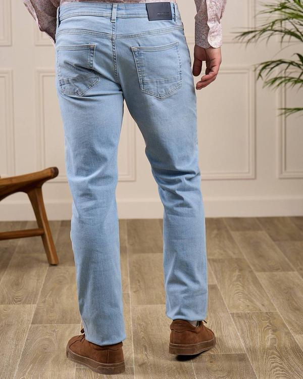 Jean coupe ajustée bleu