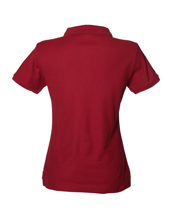 Polo piqué Jeanne manches courtes uni 100% coton rouge