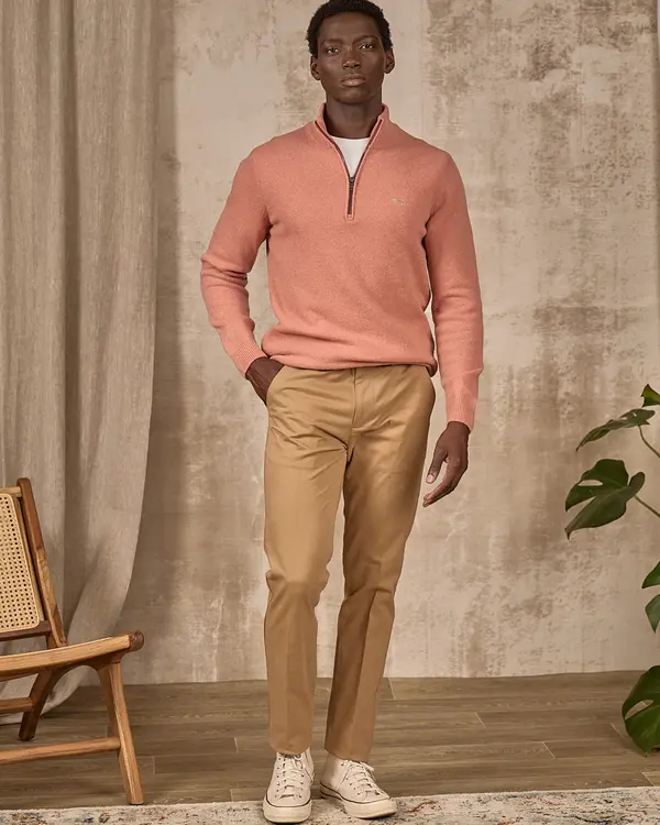 Pull col camionneur beige Pull col camionneur beige