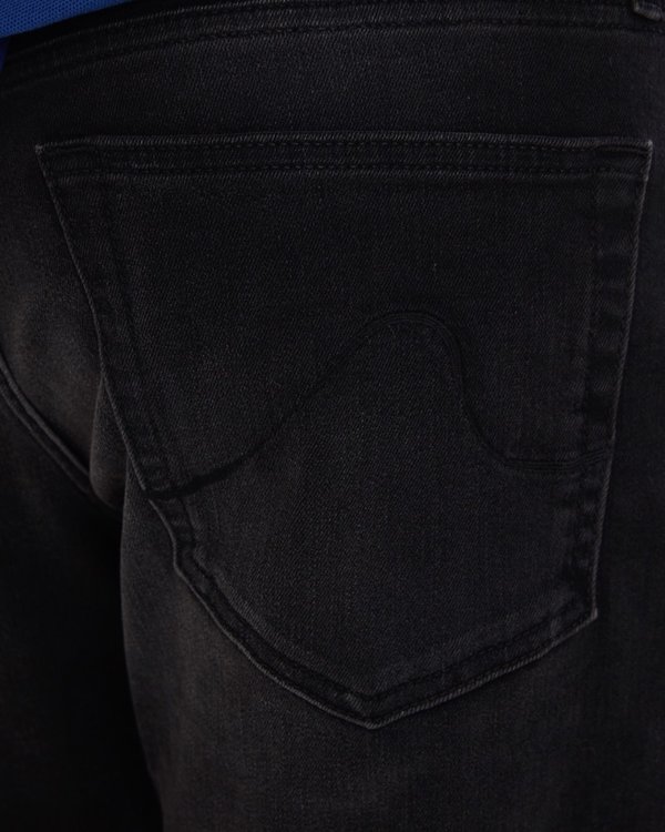 Bermuda jean used en coton noir
