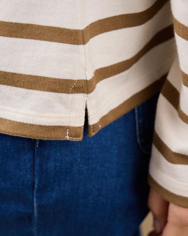 T-shirt marinière beige