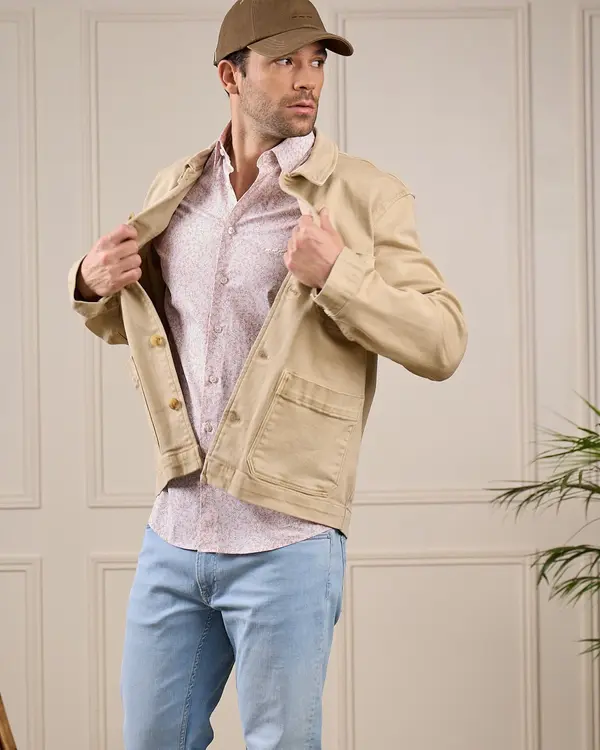 Chemise cintrée rose