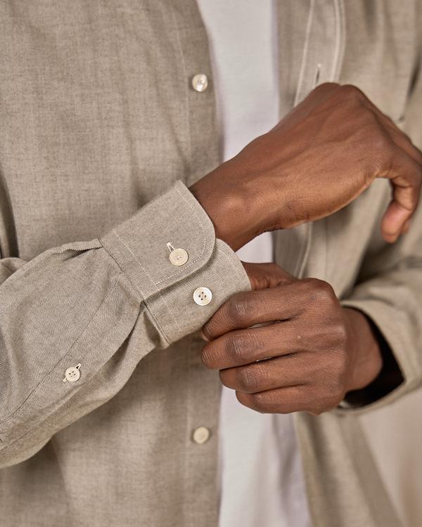 Chemise unie vert
