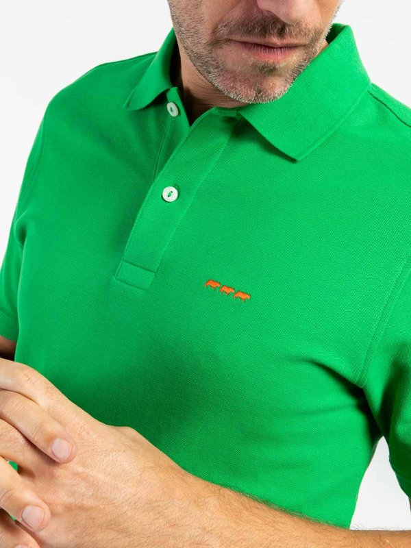 Polo piqué Simon manches courtes modern fit vert Polo piqué Simon manches courtes modern fit vert