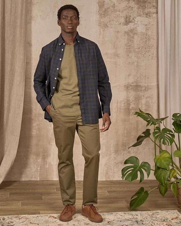 Chemise à carreaux bleu