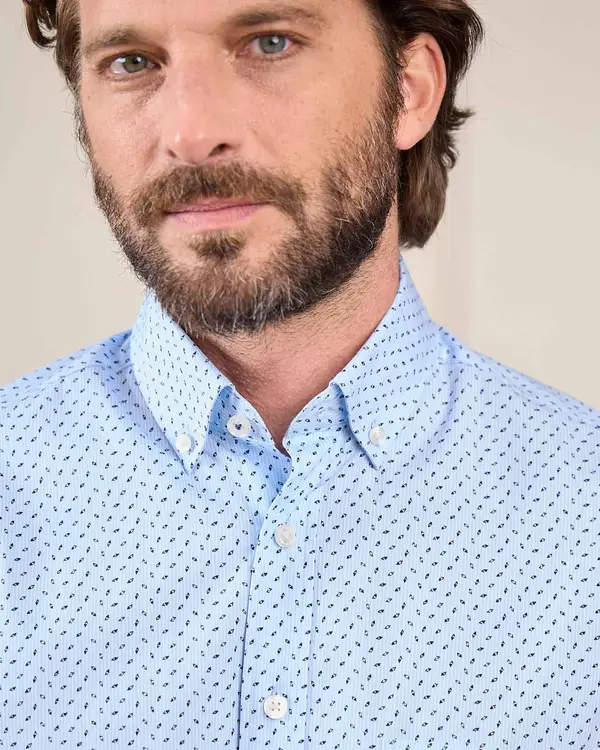 Chemise Easy Care bleu