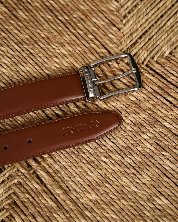 Ceinture cuir Gareld beige