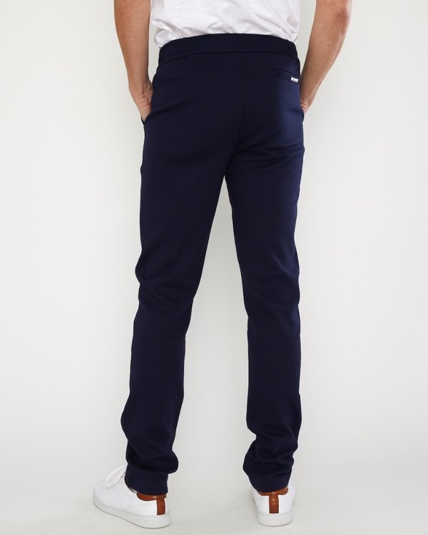Pantalon jersey en coton issu de l'agriculture bio bleu
