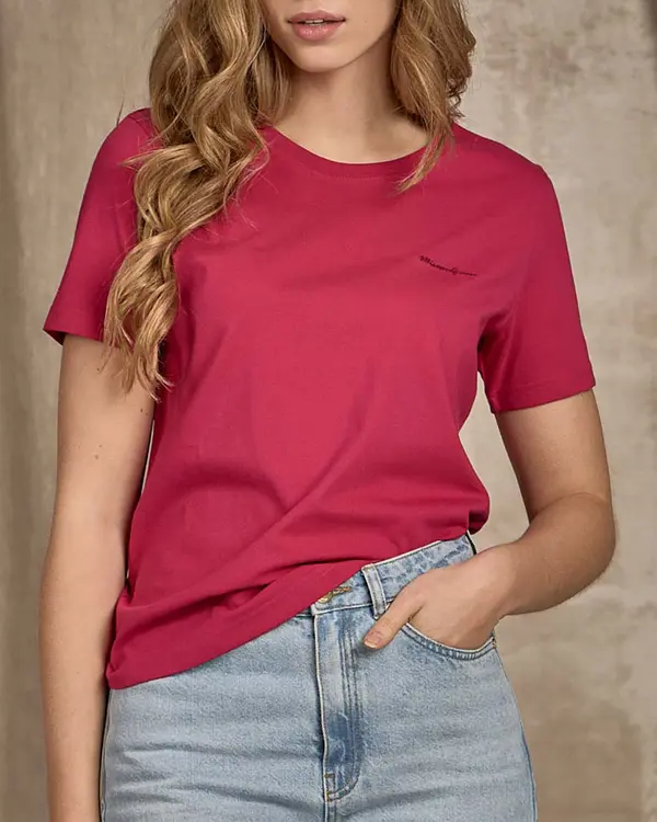 T-shirt uni rose
