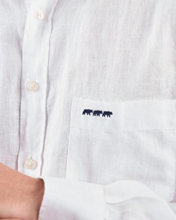 Chemise lin Gibson blanc